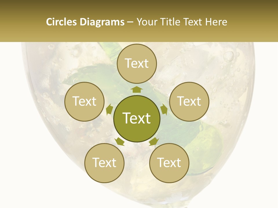 A Picture Of A Plant In A Glass Of Water PowerPoint Template