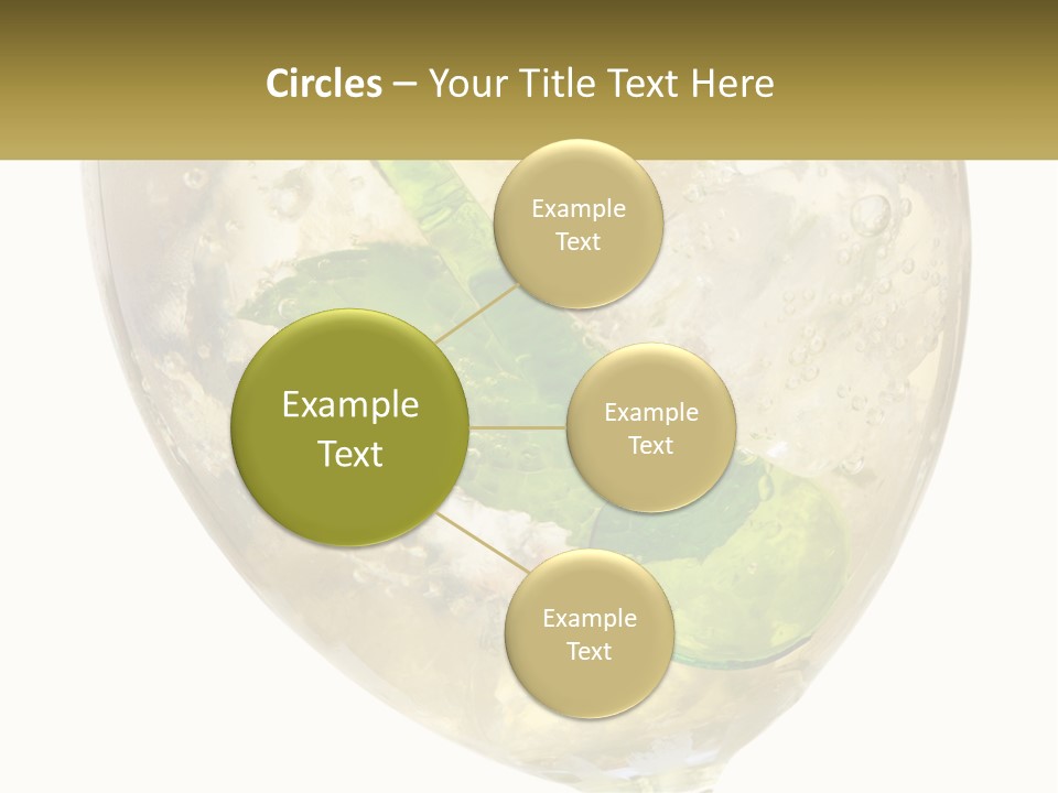 A Picture Of A Plant In A Glass Of Water PowerPoint Template