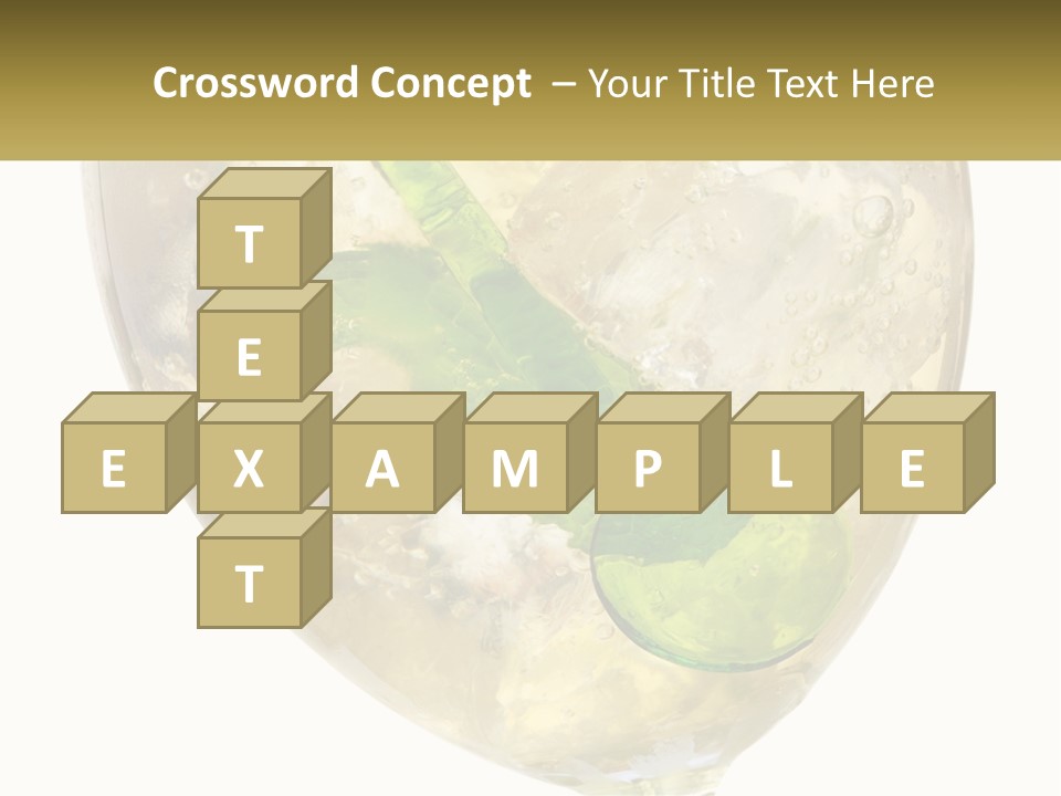 A Picture Of A Plant In A Glass Of Water PowerPoint Template