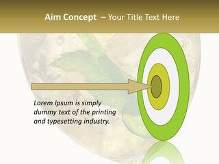 A Picture Of A Plant In A Glass Of Water PowerPoint Template