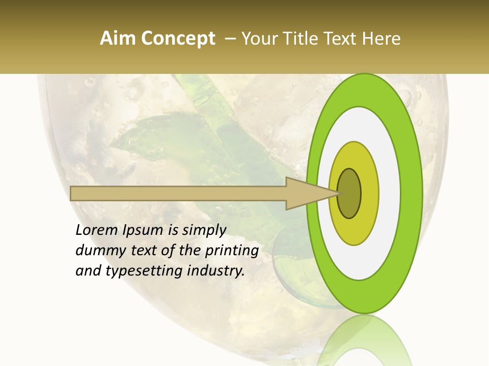 A Picture Of A Plant In A Glass Of Water PowerPoint Template