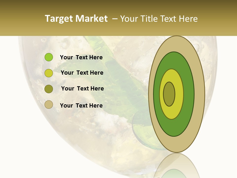 A Picture Of A Plant In A Glass Of Water PowerPoint Template