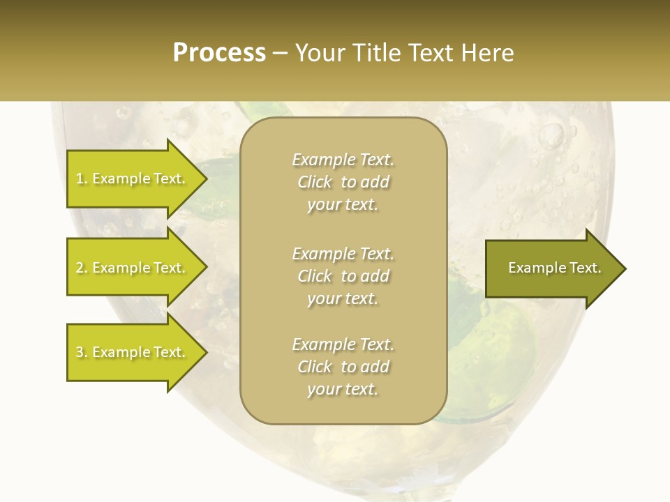 A Picture Of A Plant In A Glass Of Water PowerPoint Template