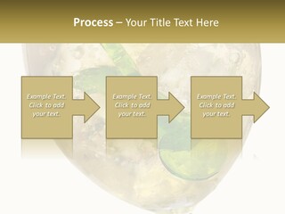 A Picture Of A Plant In A Glass Of Water PowerPoint Template