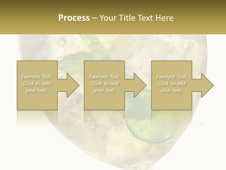 A Picture Of A Plant In A Glass Of Water PowerPoint Template