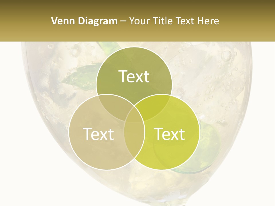 A Picture Of A Plant In A Glass Of Water PowerPoint Template