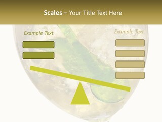 A Picture Of A Plant In A Glass Of Water PowerPoint Template