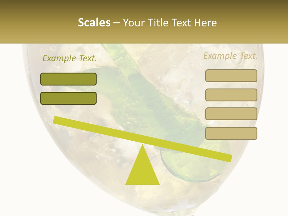 A Picture Of A Plant In A Glass Of Water PowerPoint Template
