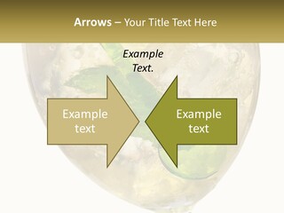 A Picture Of A Plant In A Glass Of Water PowerPoint Template