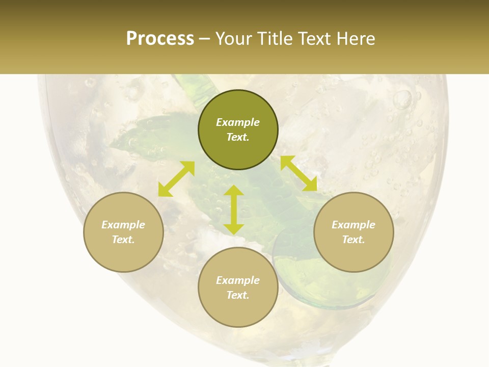 A Picture Of A Plant In A Glass Of Water PowerPoint Template
