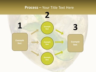 A Picture Of A Plant In A Glass Of Water PowerPoint Template