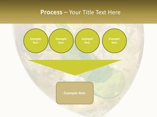 A Picture Of A Plant In A Glass Of Water PowerPoint Template