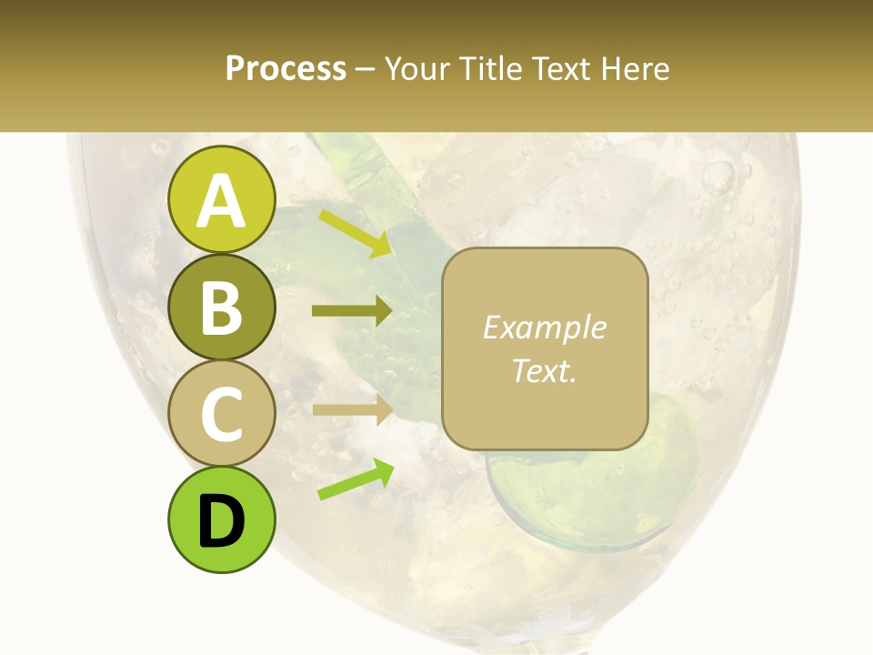 A Picture Of A Plant In A Glass Of Water PowerPoint Template