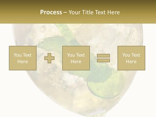 A Picture Of A Plant In A Glass Of Water PowerPoint Template