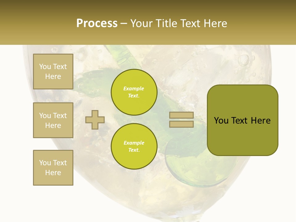 A Picture Of A Plant In A Glass Of Water PowerPoint Template