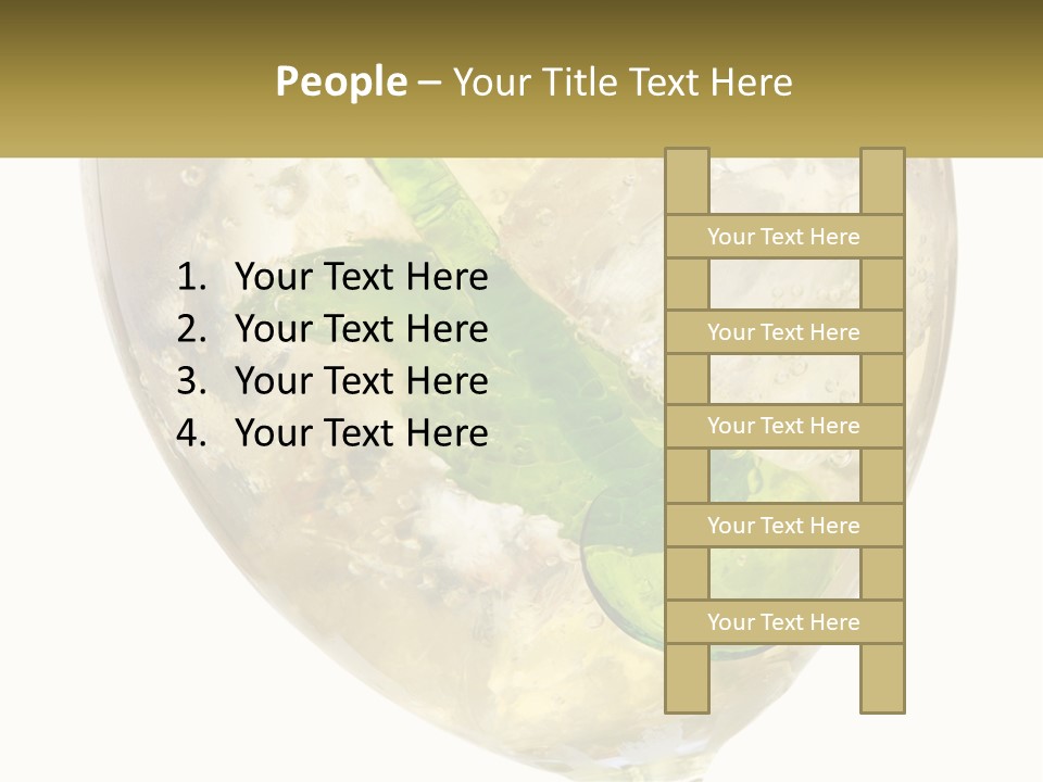 A Picture Of A Plant In A Glass Of Water PowerPoint Template