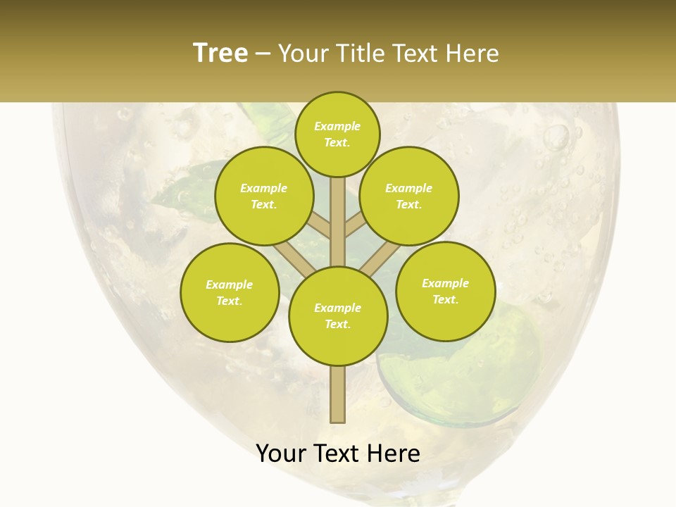 A Picture Of A Plant In A Glass Of Water PowerPoint Template
