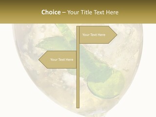 A Picture Of A Plant In A Glass Of Water PowerPoint Template