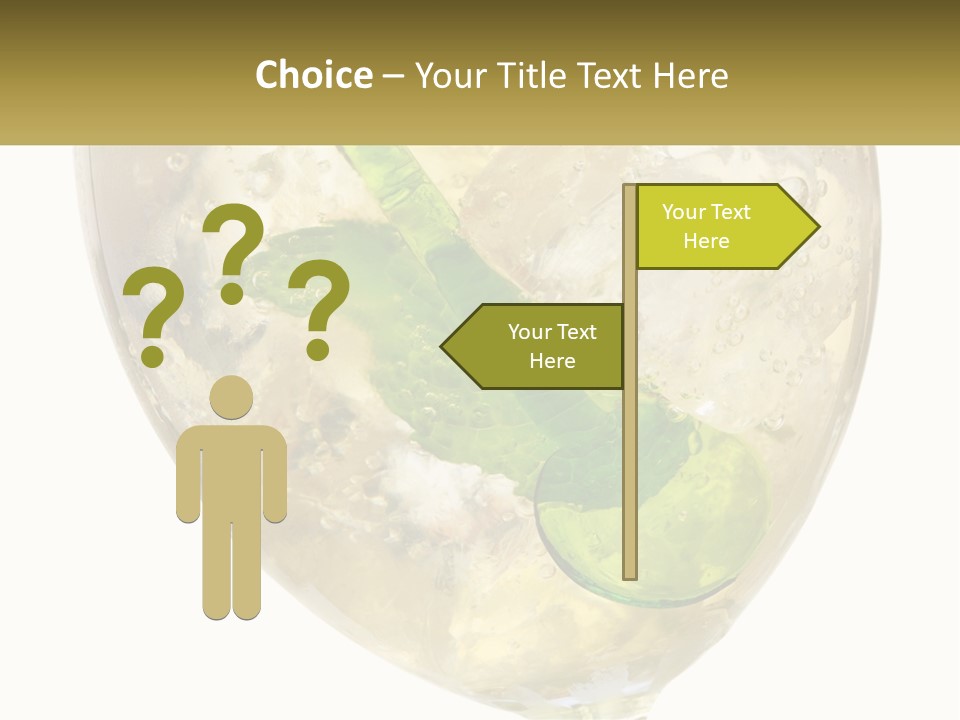 A Picture Of A Plant In A Glass Of Water PowerPoint Template