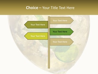 A Picture Of A Plant In A Glass Of Water PowerPoint Template