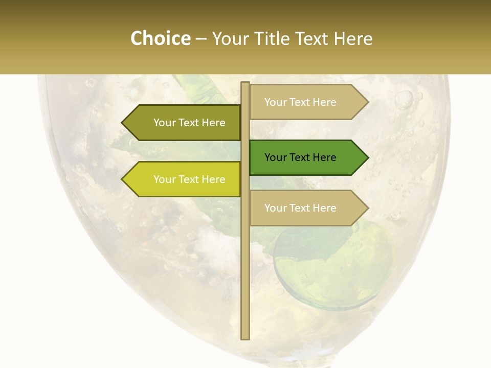 A Picture Of A Plant In A Glass Of Water PowerPoint Template