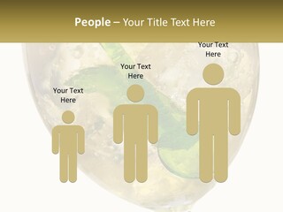 A Picture Of A Plant In A Glass Of Water PowerPoint Template