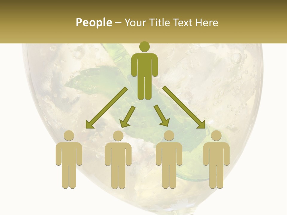 A Picture Of A Plant In A Glass Of Water PowerPoint Template