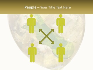 A Picture Of A Plant In A Glass Of Water PowerPoint Template