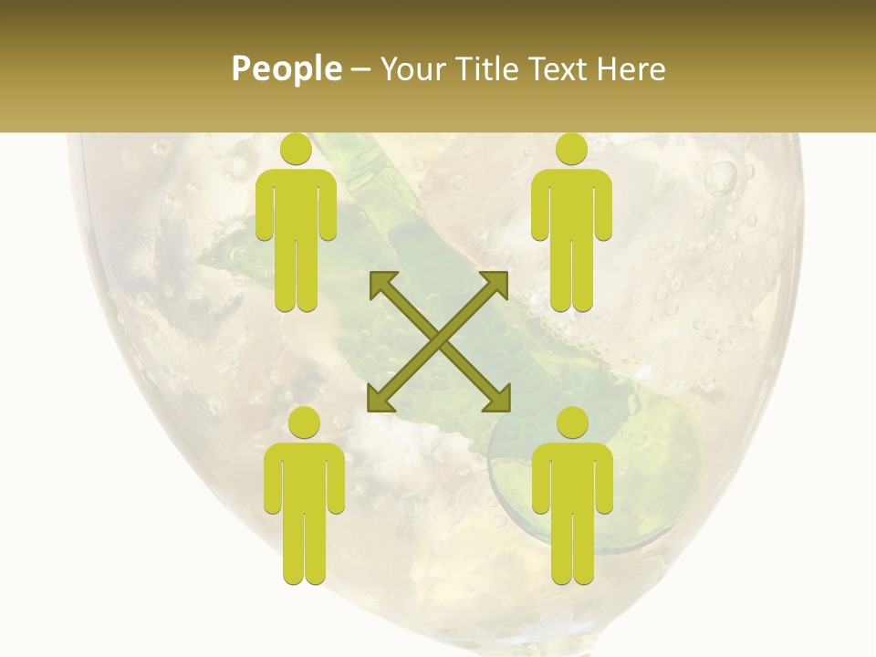 A Picture Of A Plant In A Glass Of Water PowerPoint Template