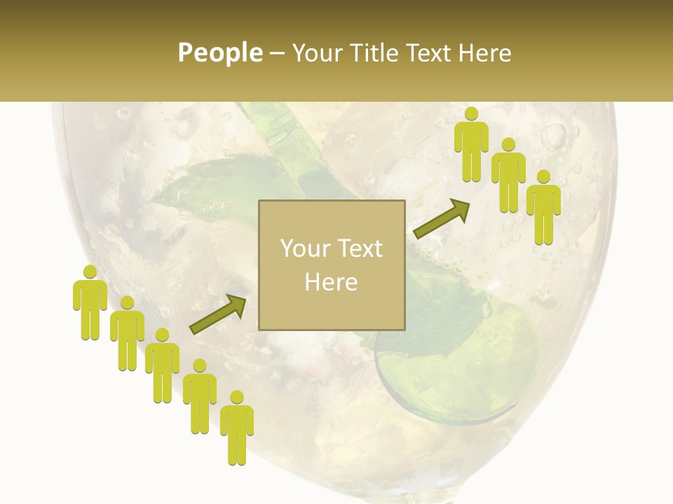 A Picture Of A Plant In A Glass Of Water PowerPoint Template