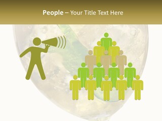 A Picture Of A Plant In A Glass Of Water PowerPoint Template