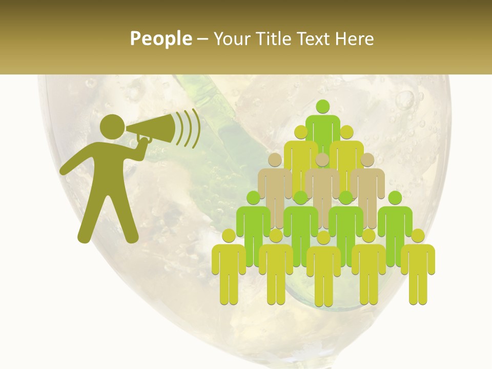 A Picture Of A Plant In A Glass Of Water PowerPoint Template