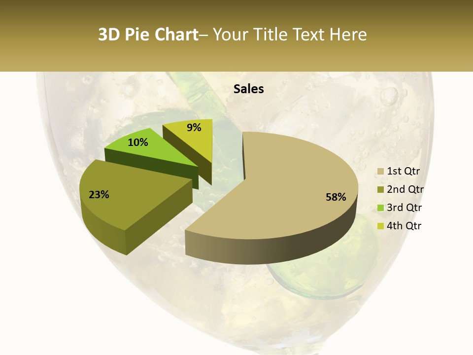 A Picture Of A Plant In A Glass Of Water PowerPoint Template