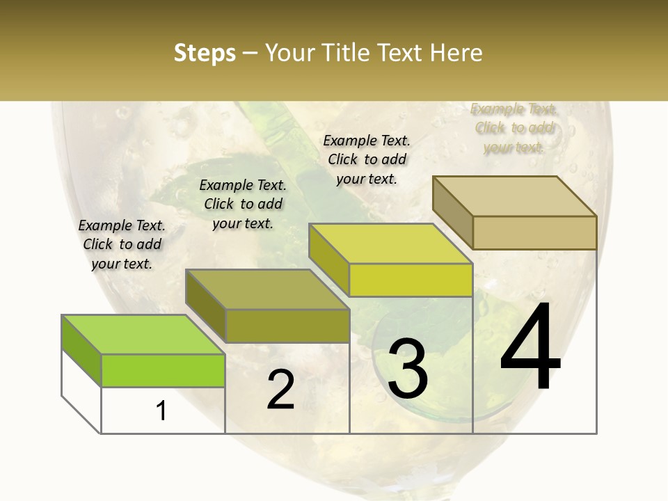 A Picture Of A Plant In A Glass Of Water PowerPoint Template