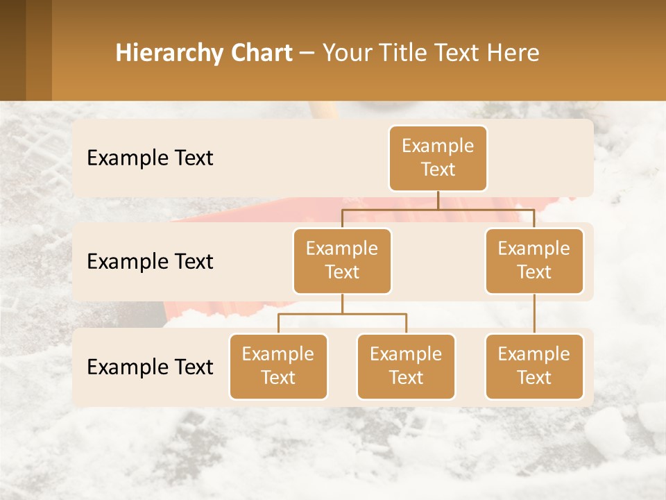 A Snow Shovel Is Laying In A Pile Of Snow PowerPoint Template