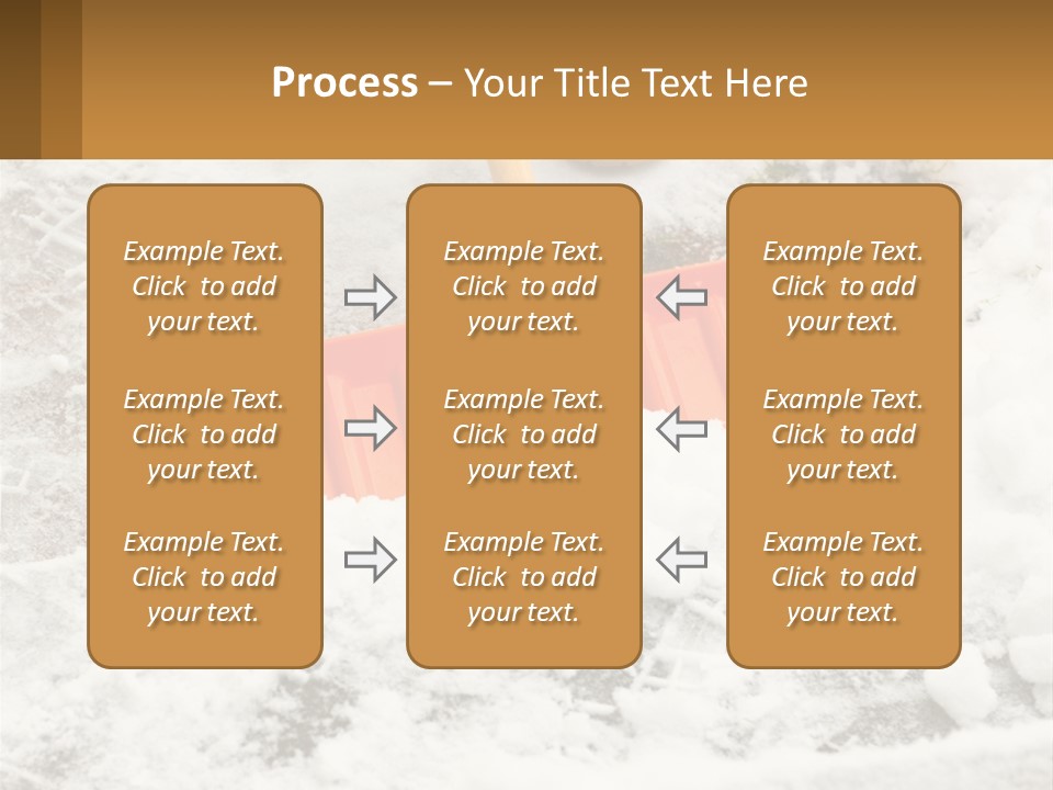 A Snow Shovel Is Laying In A Pile Of Snow PowerPoint Template
