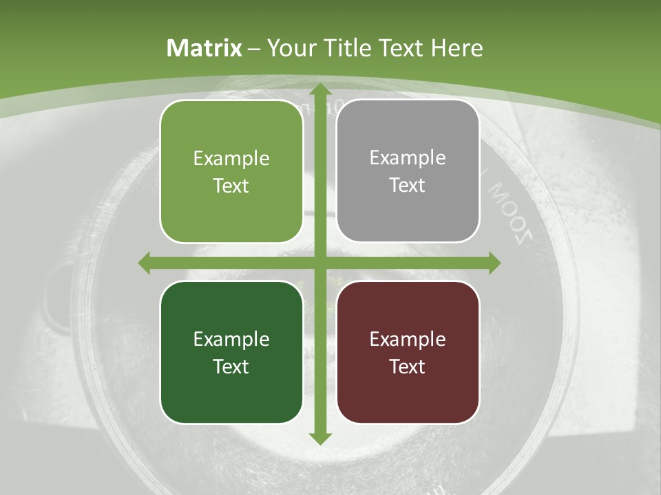 A Woman's Eye With A Magnifying Glass In Front Of Her PowerPoint Template