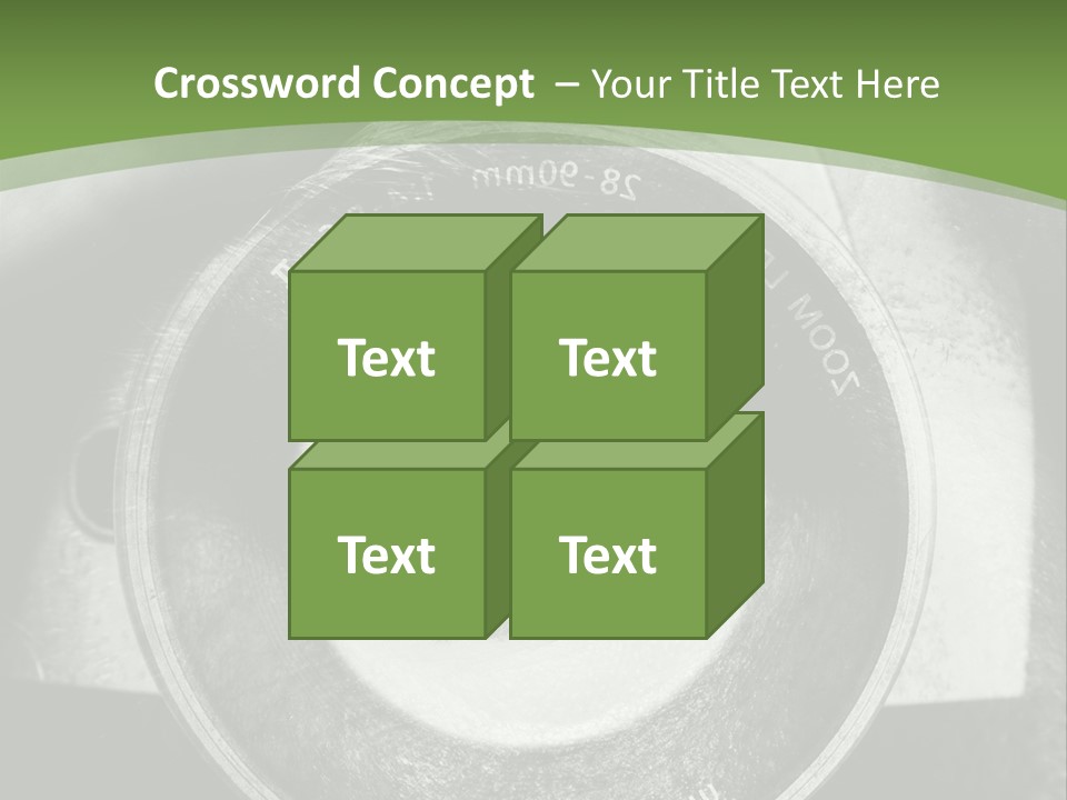 A Woman's Eye With A Magnifying Glass In Front Of Her PowerPoint Template