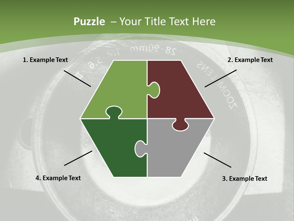 A Woman's Eye With A Magnifying Glass In Front Of Her PowerPoint Template