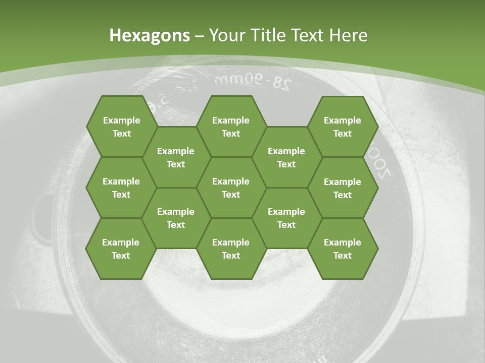 A Woman's Eye With A Magnifying Glass In Front Of Her PowerPoint Template