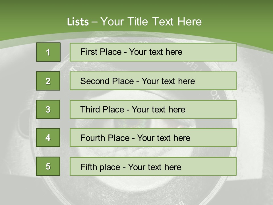 A Woman's Eye With A Magnifying Glass In Front Of Her PowerPoint Template