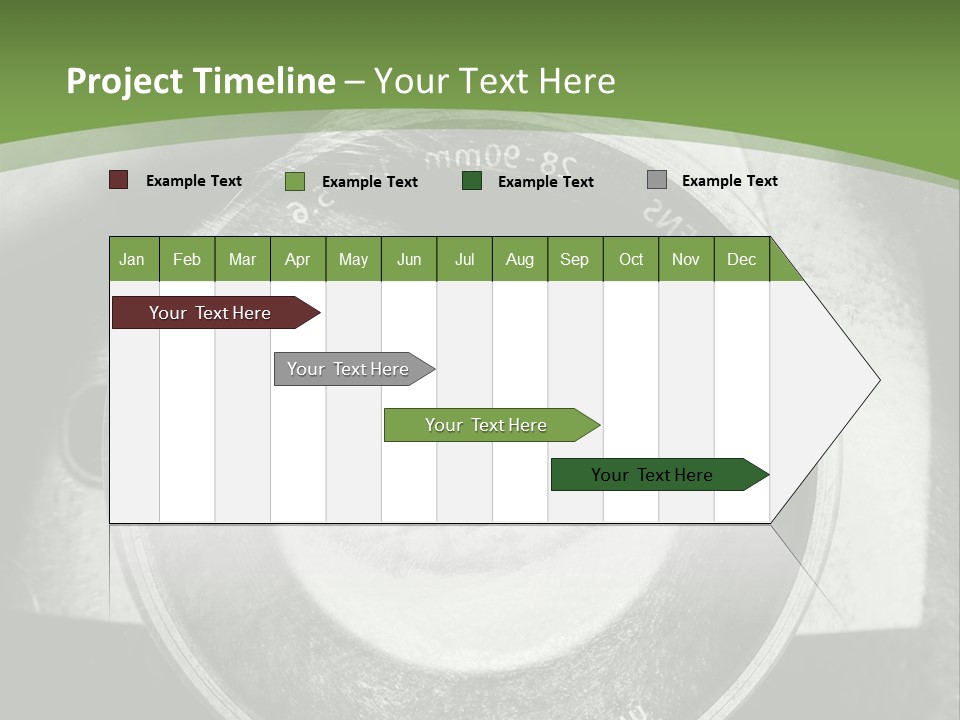 A Woman's Eye With A Magnifying Glass In Front Of Her PowerPoint Template