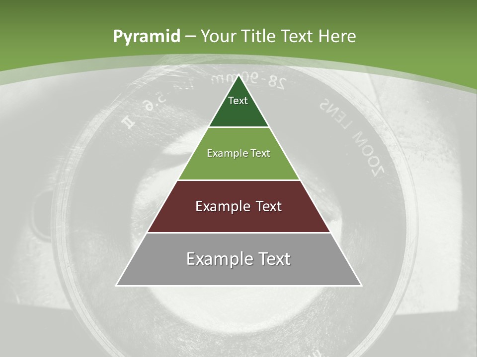 A Woman's Eye With A Magnifying Glass In Front Of Her PowerPoint Template