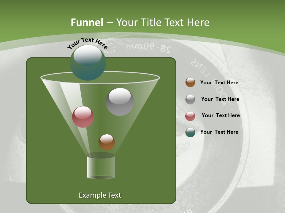A Woman's Eye With A Magnifying Glass In Front Of Her PowerPoint Template