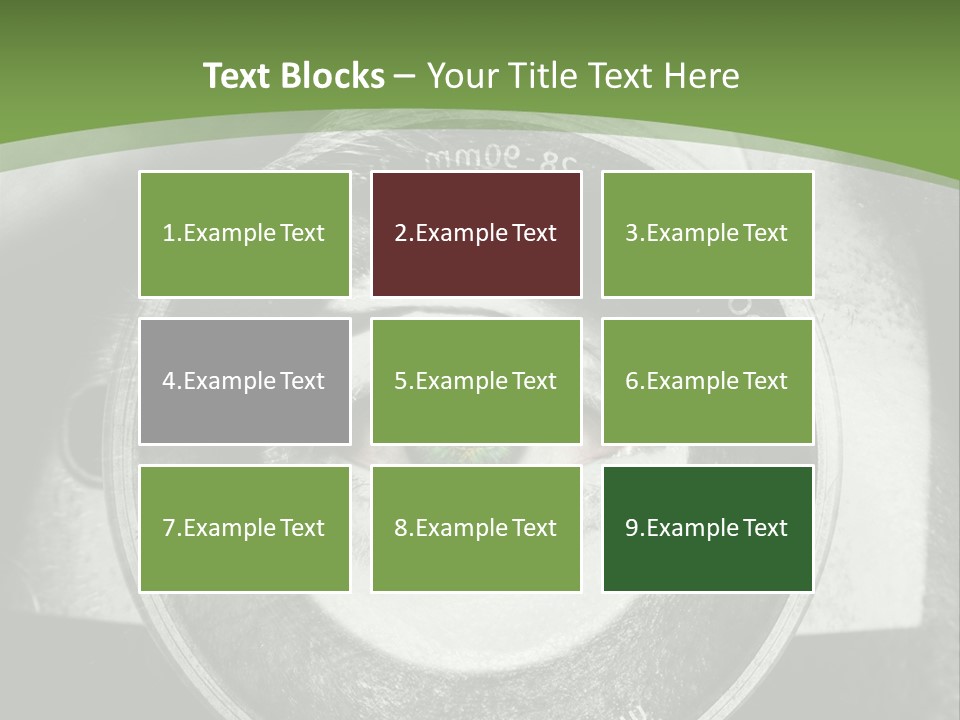 A Woman's Eye With A Magnifying Glass In Front Of Her PowerPoint Template