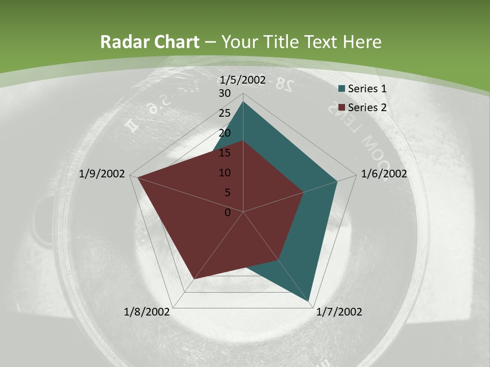 A Woman's Eye With A Magnifying Glass In Front Of Her PowerPoint Template