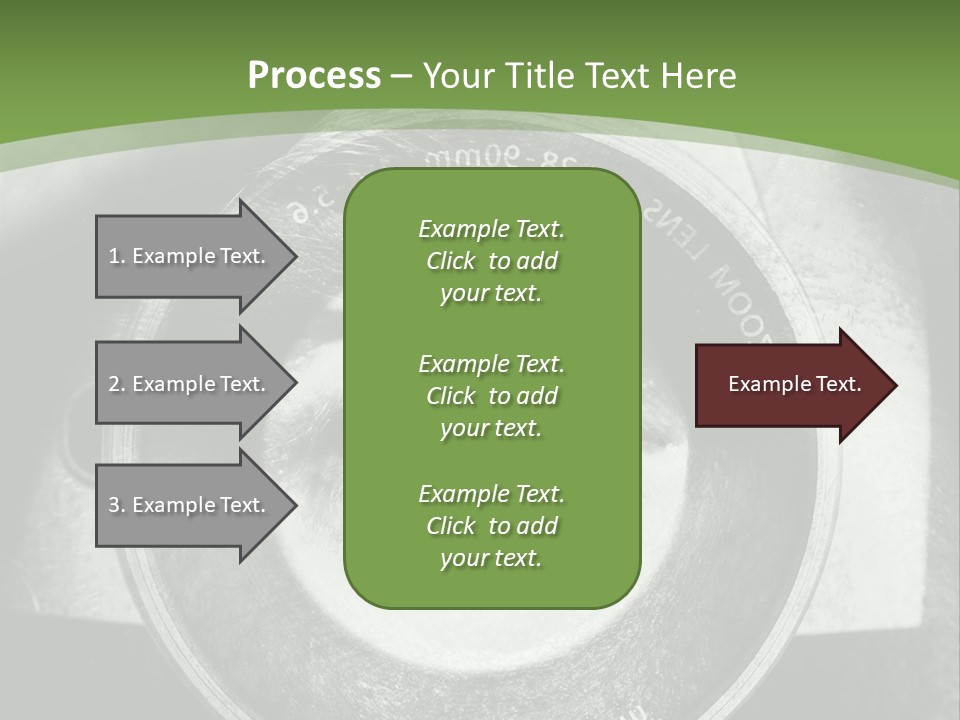 A Woman's Eye With A Magnifying Glass In Front Of Her PowerPoint Template