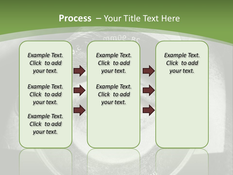 A Woman's Eye With A Magnifying Glass In Front Of Her PowerPoint Template