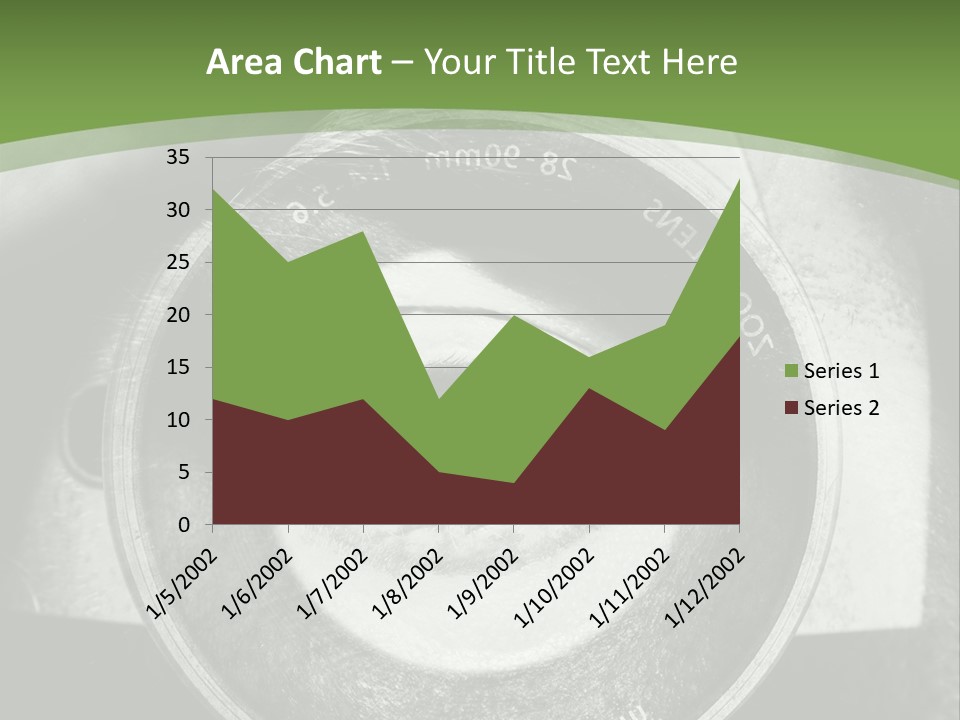 A Woman's Eye With A Magnifying Glass In Front Of Her PowerPoint Template