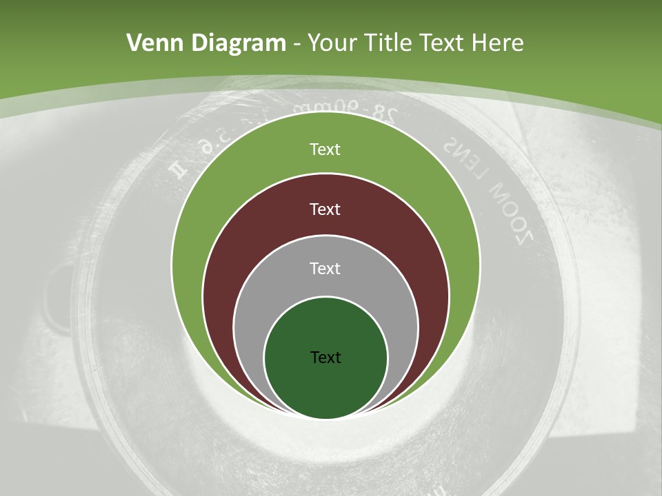 A Woman's Eye With A Magnifying Glass In Front Of Her PowerPoint Template